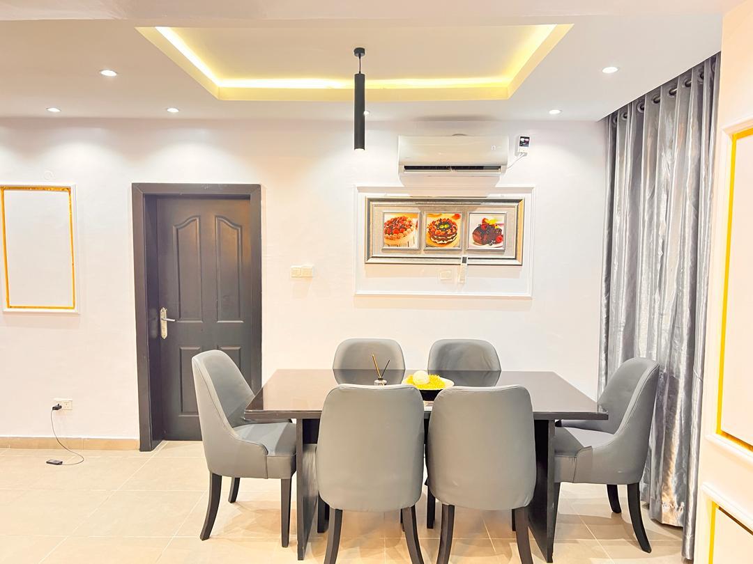 Grey Apartment – Luxury 2-Bedroom Shortlet with Pool & Snooker in a Secure, Serene Oniru Location-1